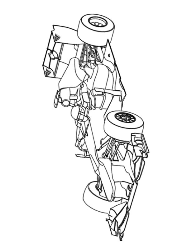 Carro de Fórmula 1 Desenho para Colorir Carro de Fórmula 1 Desenho para Colorir