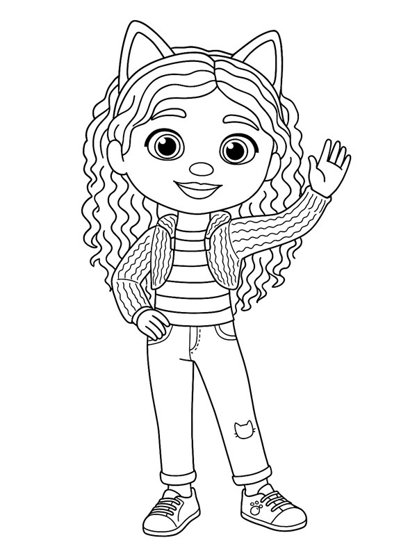 Gabby (Casa Mágica da Gabby) Desenho para Colorir Gabby (Casa Mágica da Gabby) Desenho para Colorir