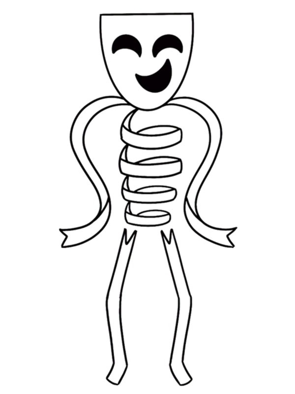 Gangle O Incrível Circo Digital Desenho para Colorir Gangle O Incrível Circo Digital Desenho para Colorir