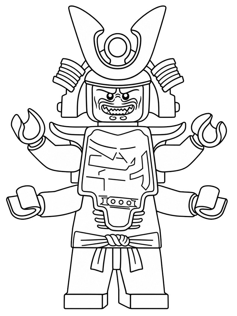 Garmadon (Ninjago) Desenho para Colorir Garmadon (Ninjago) Desenho para Colorir