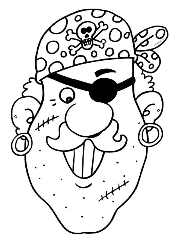 Pirata perigoso Desenho para Colorir Pirata perigoso Desenho para Colorir