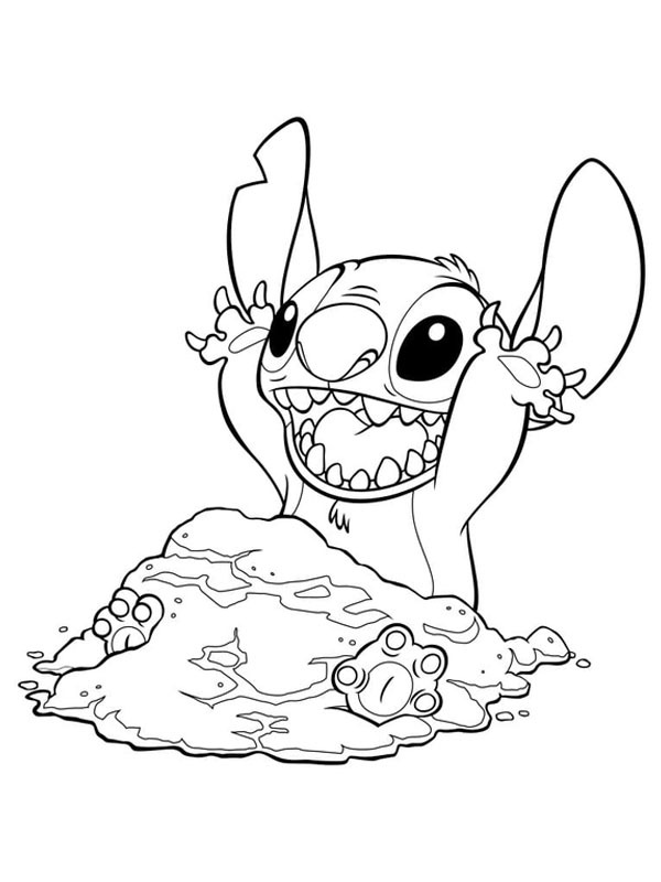 Stitch perigoso Desenho para Colorir Stitch perigoso Desenho para Colorir