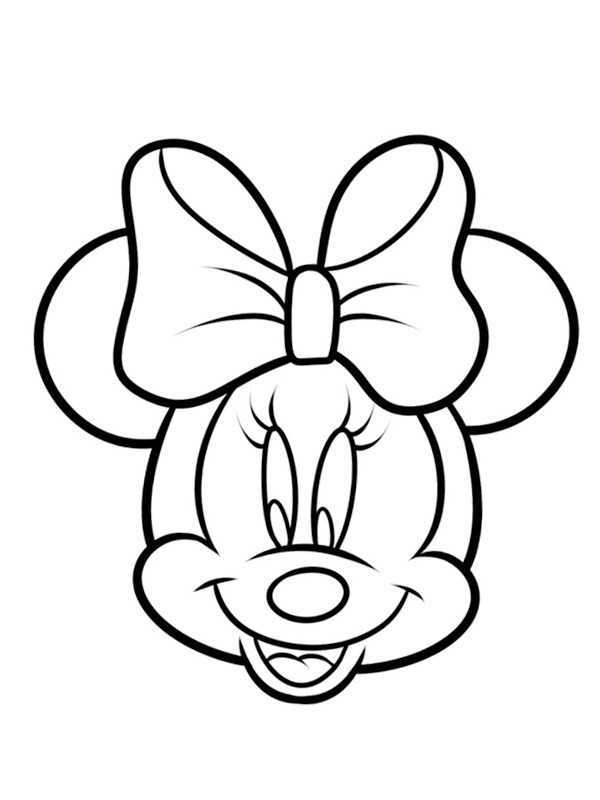 Rosto da Minnie Mouse Desenho para Colorir Rosto da Minnie Mouse Desenho para Colorir