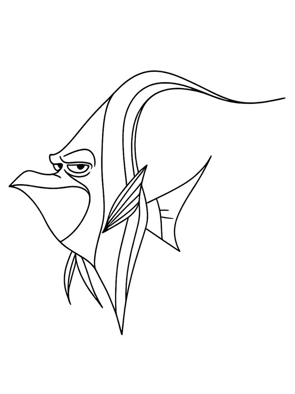 Gill (Procurando Nemo) Desenho para Colorir Gill (Procurando Nemo) Desenho para Colorir