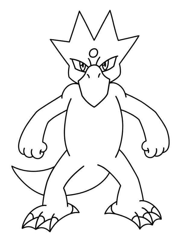 Golduck (Pok&eacute;mon) Desenho para Colorir