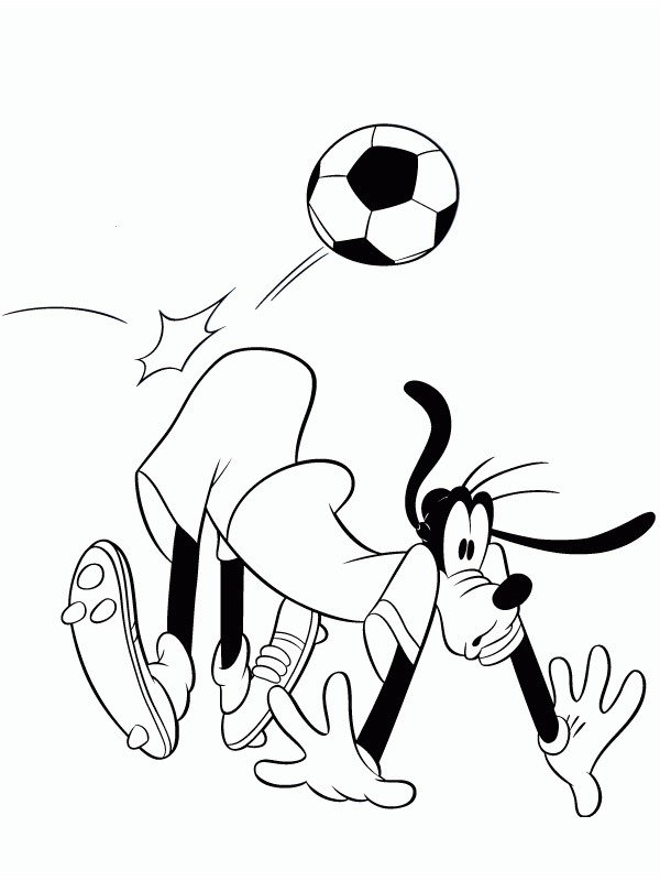 Pateta jogando futebol Desenho para Colorir Pateta jogando futebol Desenho para Colorir