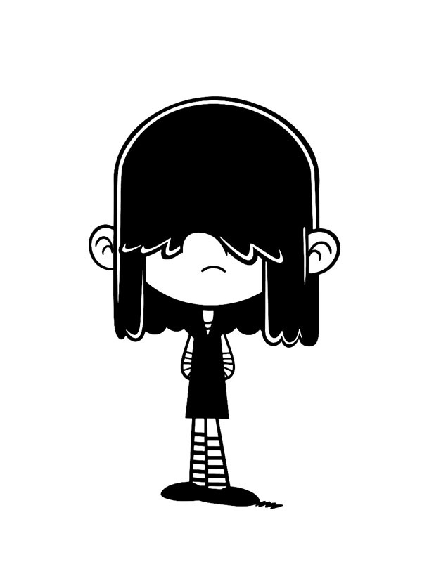 Lucy Loud Gótica Desenho para Colorir Lucy Loud Gótica Desenho para Colorir