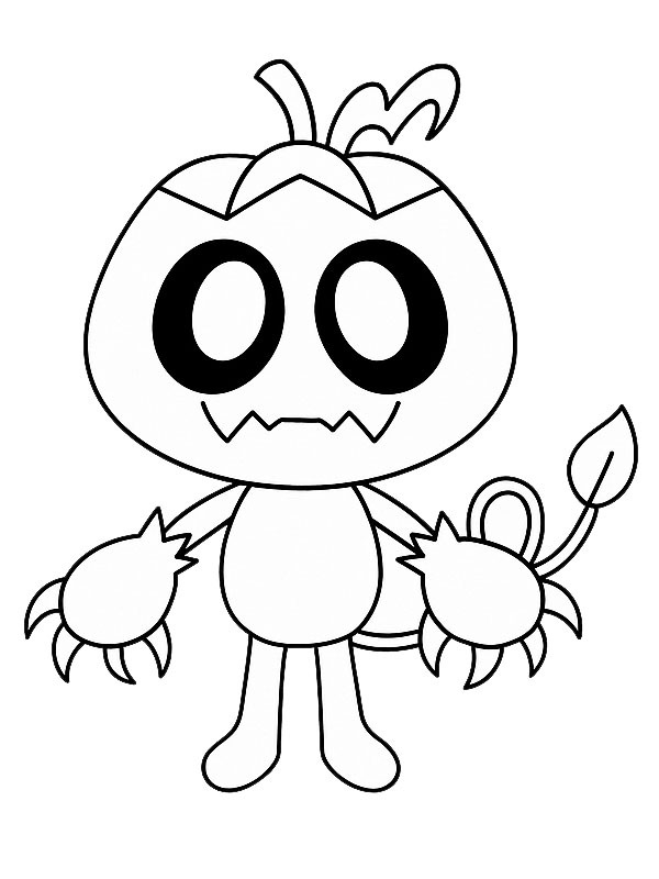 Gourdy (Dandy's World) Desenho para Colorir Gourdy (Dandy's World) Desenho para Colorir