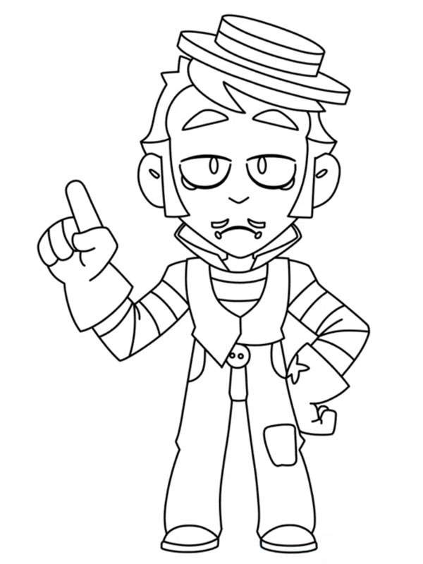 Gray (Brawl Stars) Desenho para Colorir Gray (Brawl Stars) Desenho para Colorir