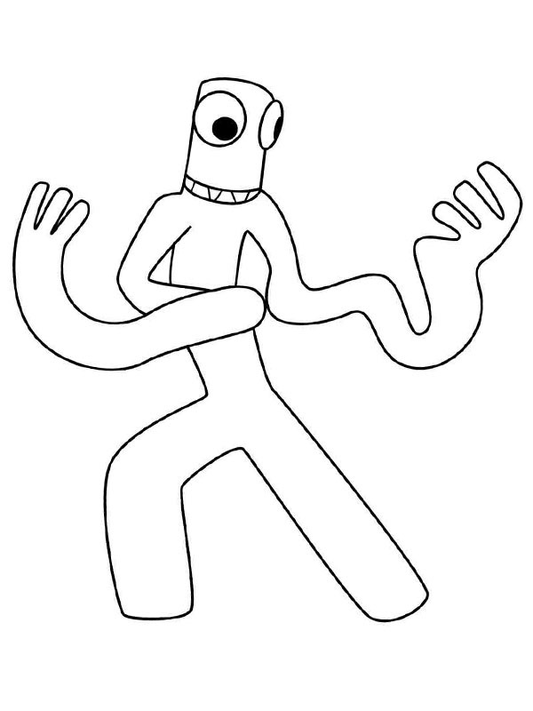 Green (Rainbow Friends) Desenho para Colorir Green (Rainbow Friends) Desenho para Colorir