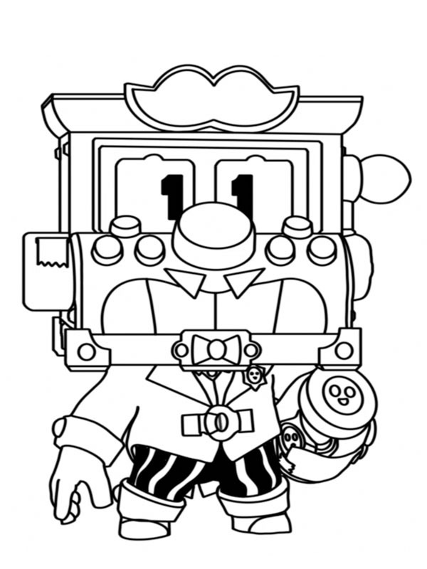 Griff (Brawl Stars) Desenho para Colorir Griff (Brawl Stars) Desenho para Colorir
