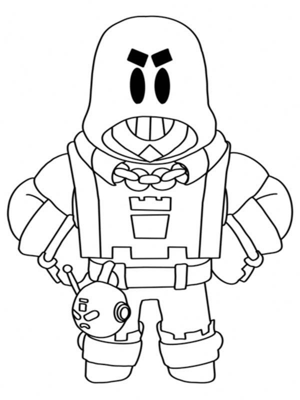 Grom (Brawl Stars) Desenho para Colorir Grom (Brawl Stars) Desenho para Colorir