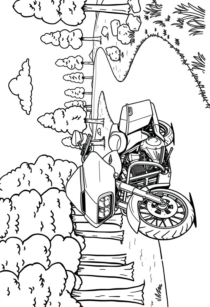 Harley-Davidson CVO Road Glide Desenho para Colorir Harley-Davidson CVO Road Glide Desenho para Colorir