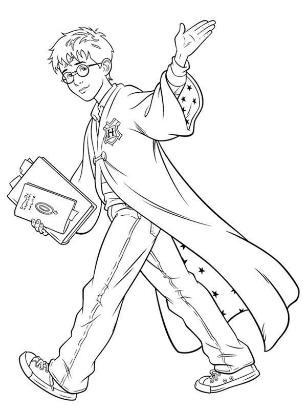 Harry Potter Desenho para Colorir Harry Potter Desenho para Colorir