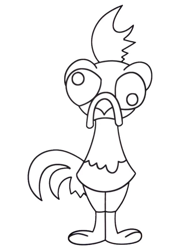 Galo Heihei Desenho para Colorir Galo Heihei Desenho para Colorir