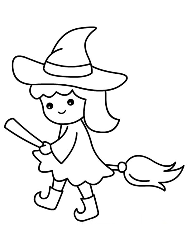Bruxa Desenho para Colorir Bruxa Desenho para Colorir