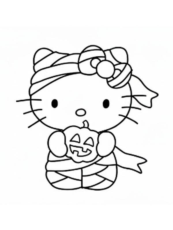 hello kitty halloween Desenho para Colorir hello kitty halloween Desenho para Colorir