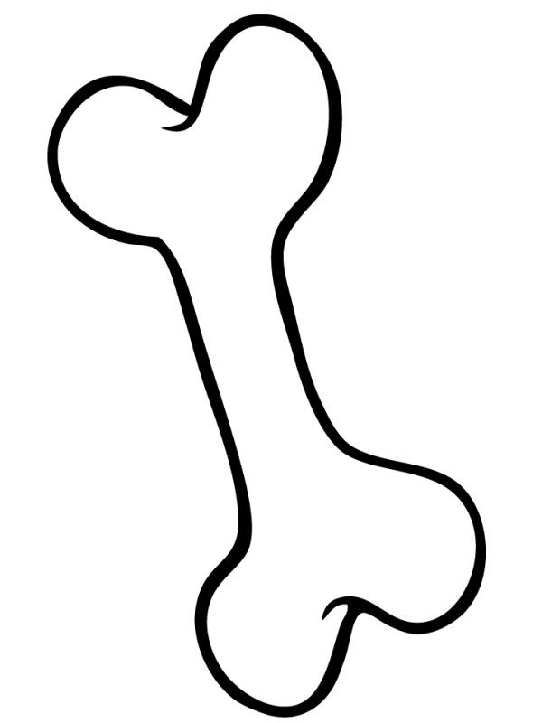 Osso de cachorro Desenho para Colorir Osso de cachorro Desenho para Colorir