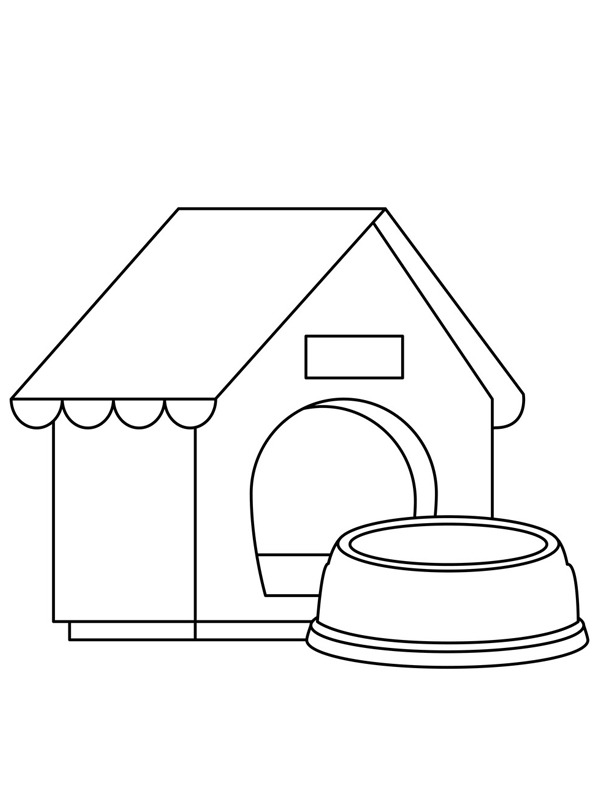 Casa de cachorro Desenho para Colorir Casa de cachorro Desenho para Colorir