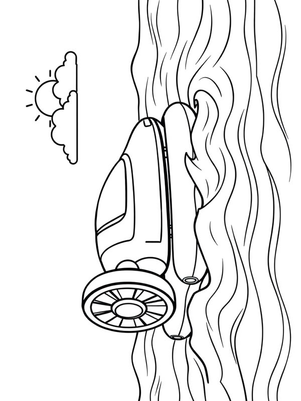 Hovercraft na água Desenho para Colorir Hovercraft na água Desenho para Colorir