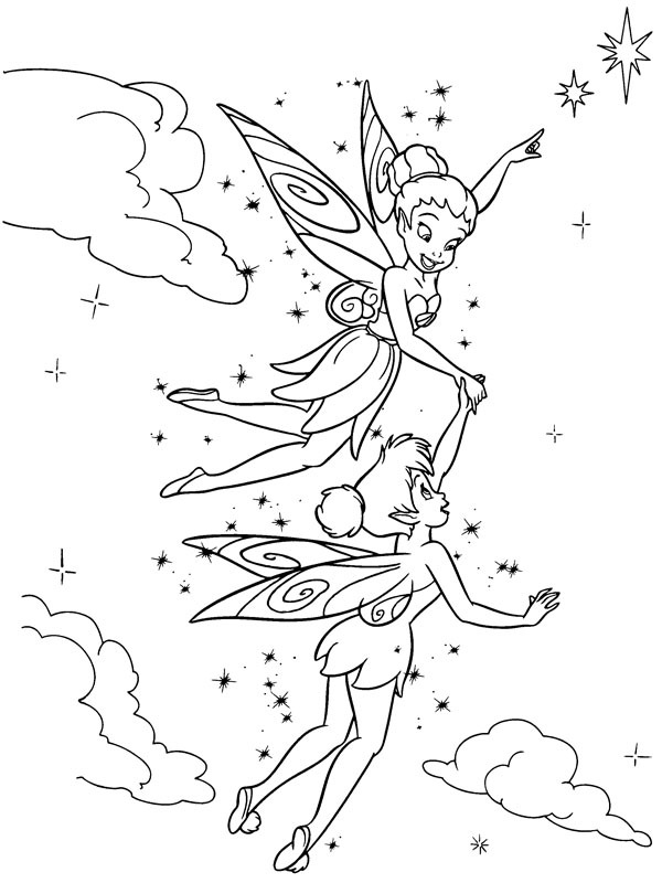 Iridessa e Tinker Bell Desenho para Colorir Iridessa e Tinker Bell Desenho para Colorir