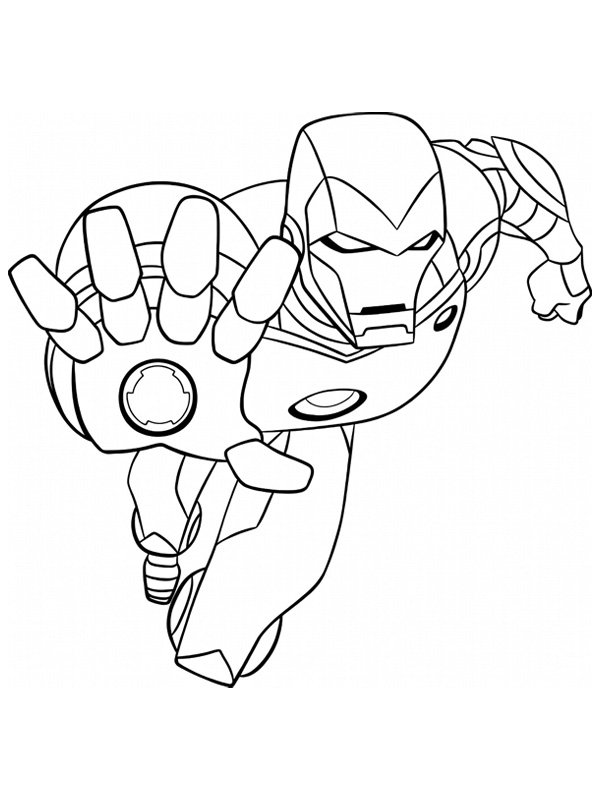 Iron Man Desenho para Colorir