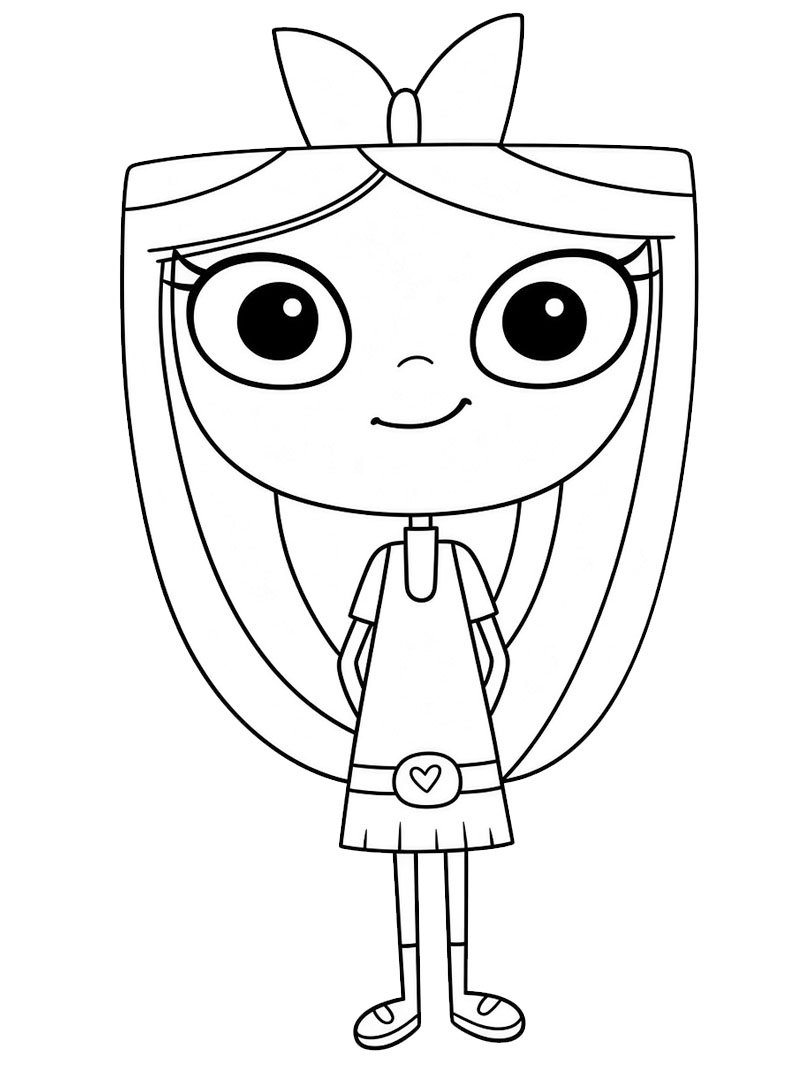 Isabella (Phineas e Ferb) Desenho para Colorir Isabella (Phineas e Ferb) Desenho para Colorir