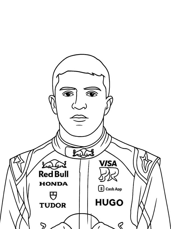 Isack Hadjar Desenho para Colorir Isack Hadjar Desenho para Colorir