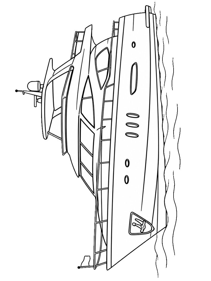 Iate Desenho para Colorir