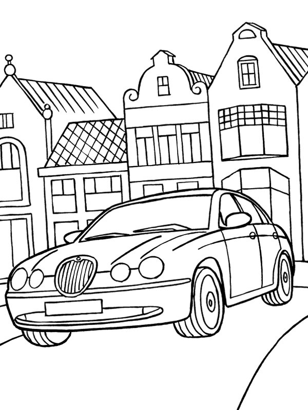 Jaguar S-Type Desenho para Colorir Jaguar S-Type Desenho para Colorir