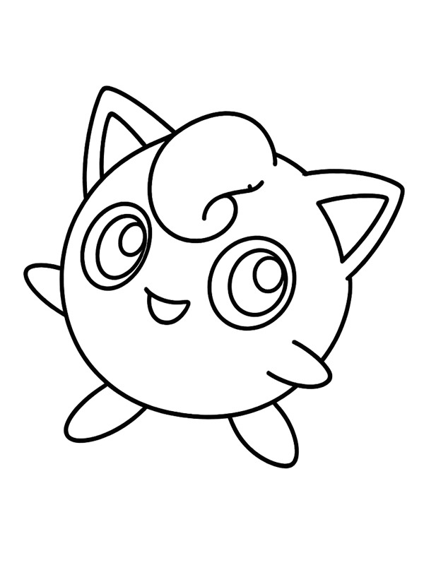 Jigglypuff (Pokémon) Desenho para Colorir Jigglypuff (Pokémon) Desenho para Colorir