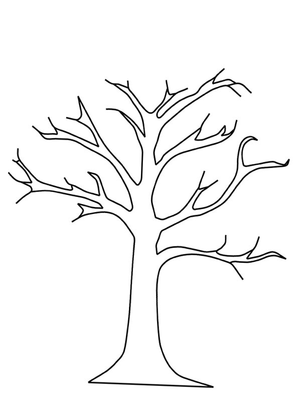 Árvore seca Desenho para Colorir Árvore seca Desenho para Colorir
