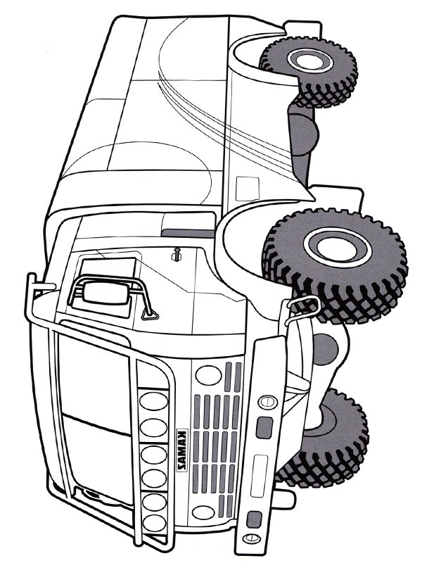 Caminhão Kamaz Desenho para Colorir Caminhão Kamaz Desenho para Colorir