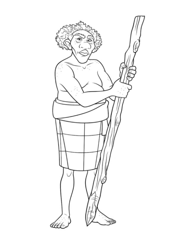 Kele (Moana 2) Desenho para Colorir Kele (Moana 2) Desenho para Colorir