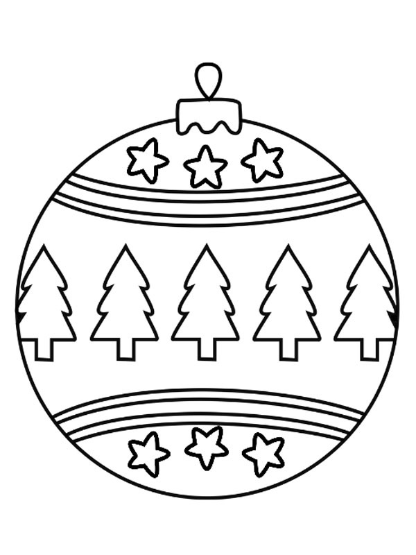 Bola de Natal, árvore de Natal Desenho para Colorir Bola de Natal, árvore de Natal Desenho para Colorir