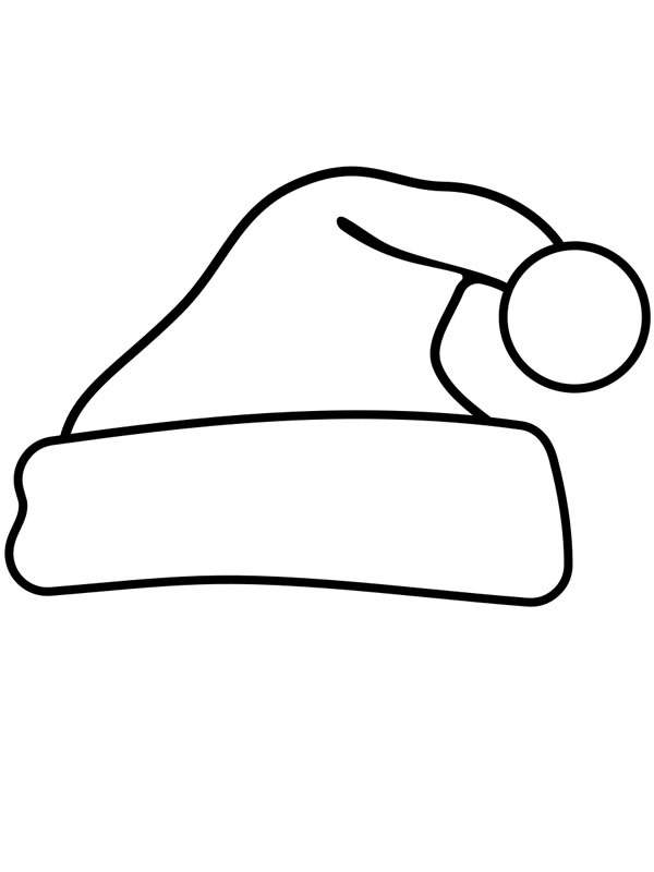 Gorro de Natal Desenho para Colorir Gorro de Natal Desenho para Colorir