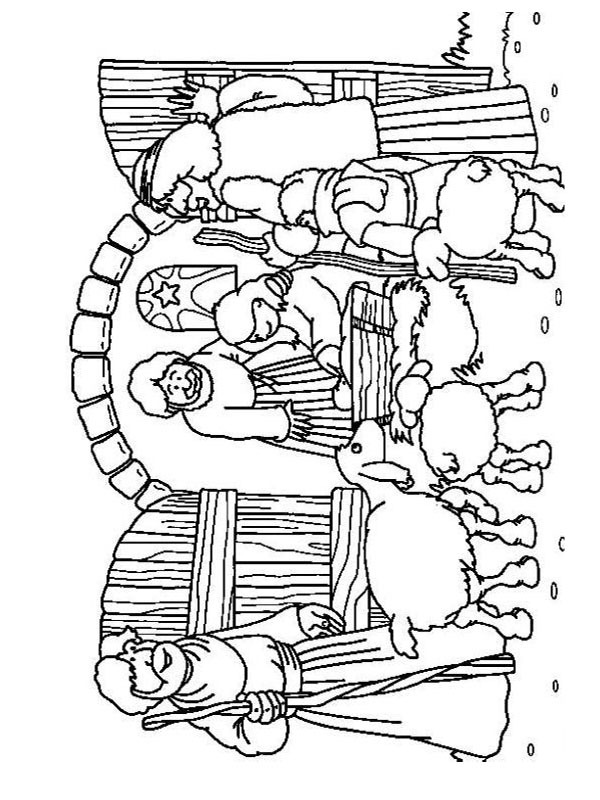 Presépio Desenho para Colorir Presépio Desenho para Colorir