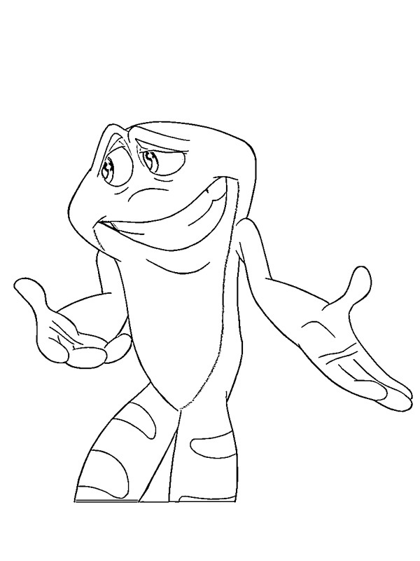 Príncipe Sapo Naveen Desenho para Colorir Príncipe Sapo Naveen Desenho para Colorir