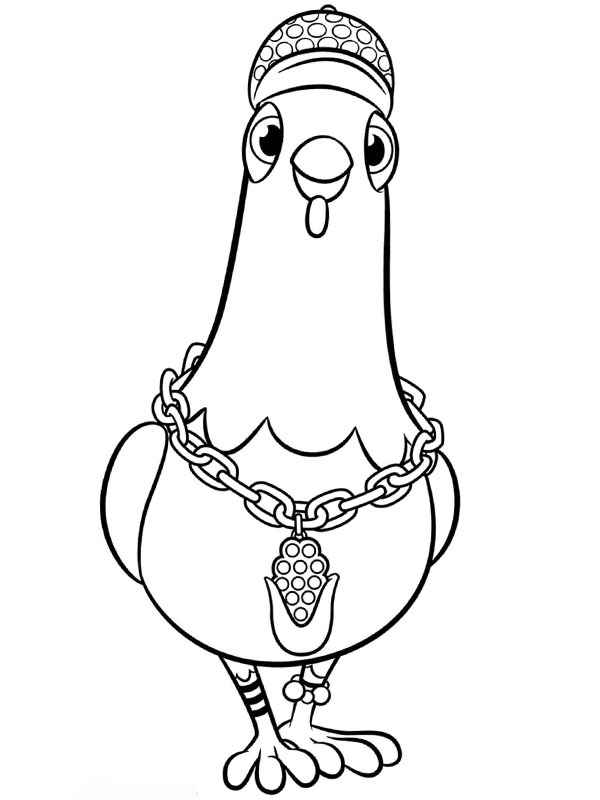 Galinha Chickaletta da Patrulha Canina Desenho para Colorir Galinha Chickaletta da Patrulha Canina Desenho para Colorir