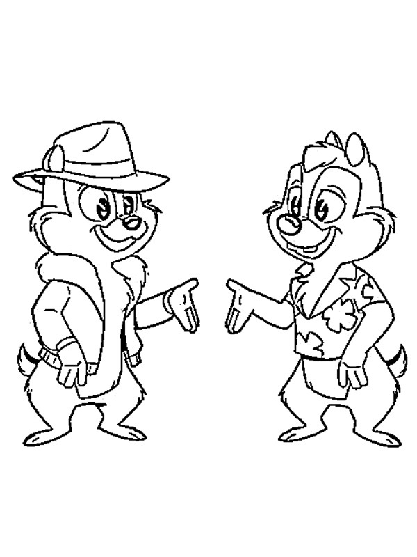 Tico e Teco: Os Defensores da Lei Desenho para Colorir Tico e Teco: Os Defensores da Lei Desenho para Colorir