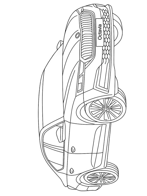 Skoda Octavia Desenho para Colorir Skoda Octavia Desenho para Colorir