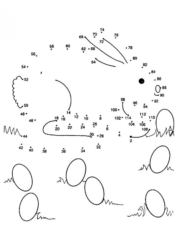 Coelho, ligue os pontos Desenho para Colorir Coelho, ligue os pontos Desenho para Colorir
