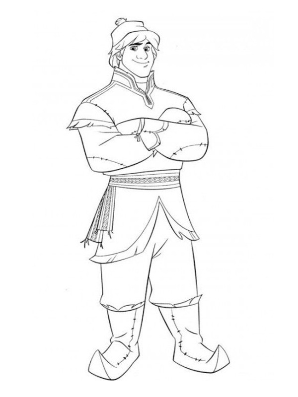 Kristoff Bjorgman (Frozen) Desenho para Colorir Kristoff Bjorgman (Frozen) Desenho para Colorir