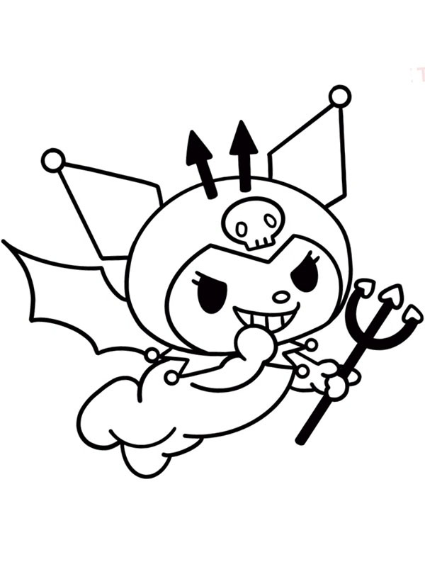 Kuromi Halloween Desenho para Colorir Kuromi Halloween Desenho para Colorir