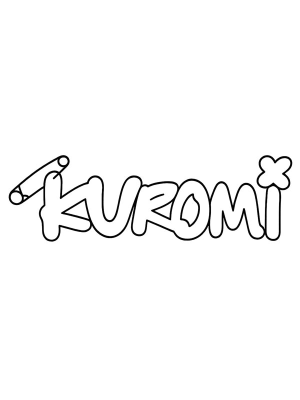 Logo da Kuromi Desenho para Colorir Logo da Kuromi Desenho para Colorir