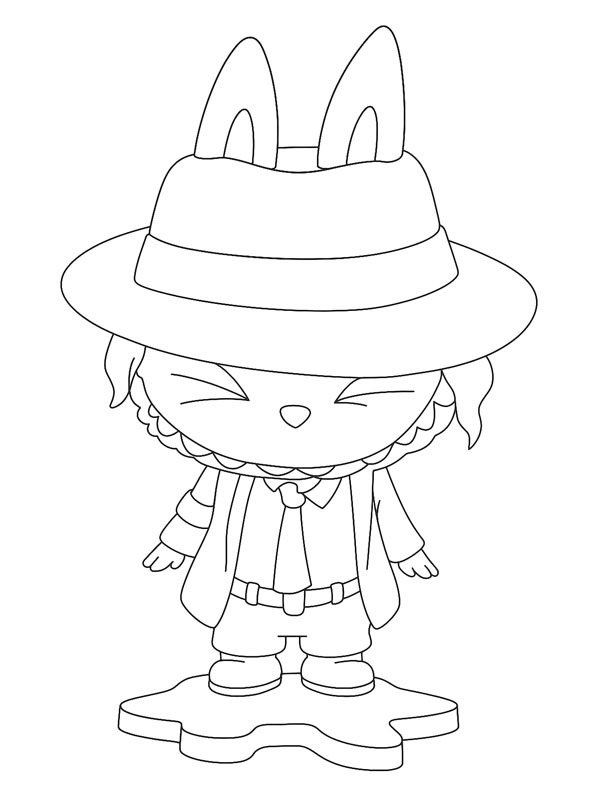 Labubu Superstar Desenho para Colorir Labubu Superstar Desenho para Colorir