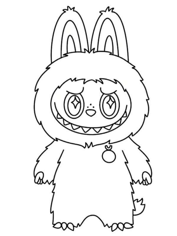 Labubu Desenho para Colorir Labubu Desenho para Colorir
