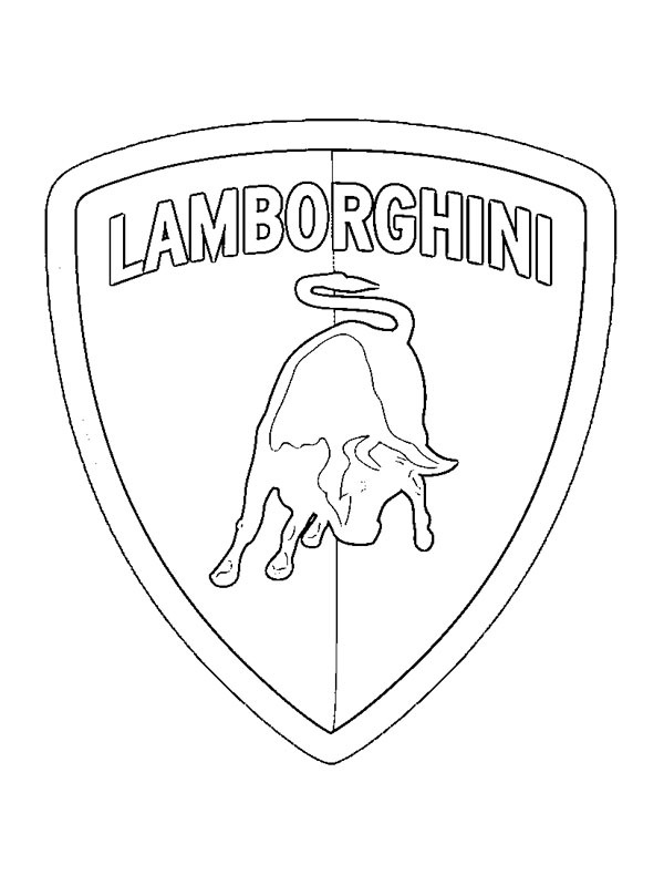 Logo da Lamborghini Desenho para Colorir Logo da Lamborghini Desenho para Colorir