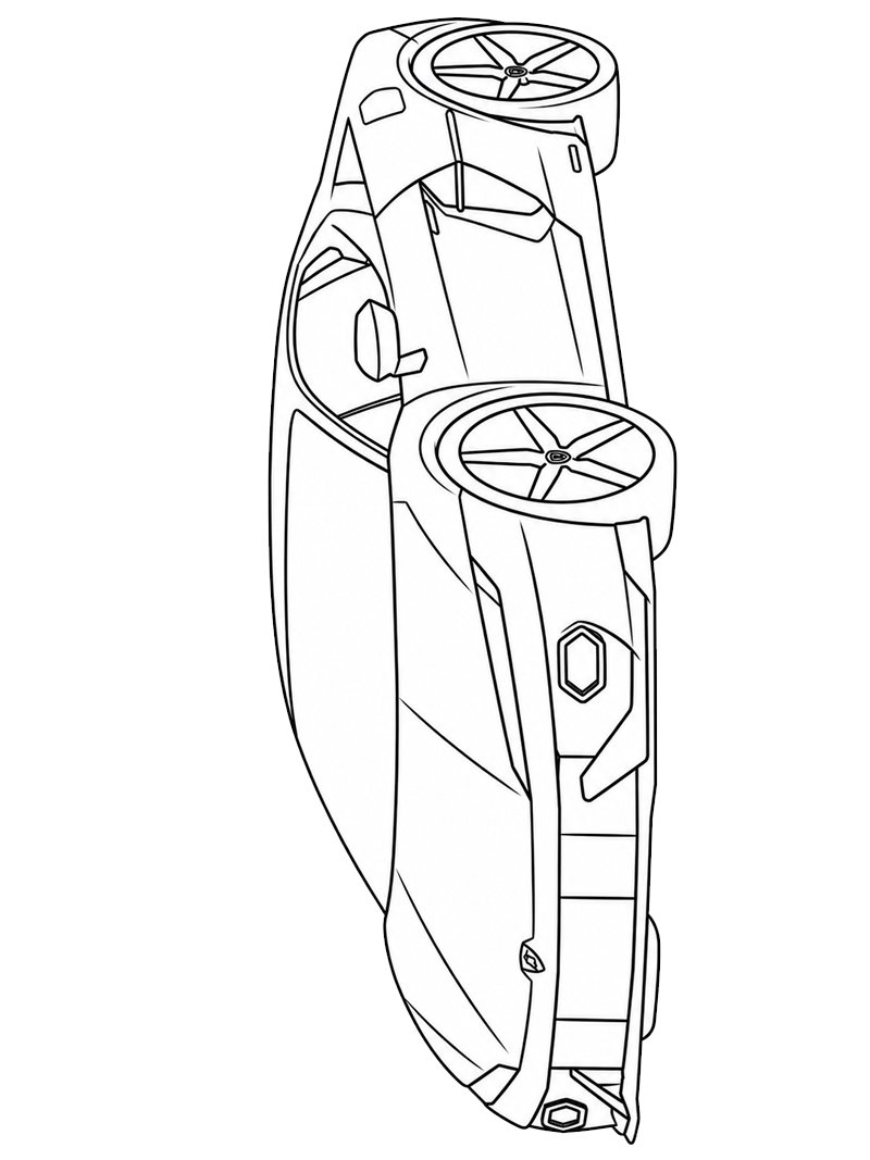 Lamborghini Temerario Desenho para Colorir
