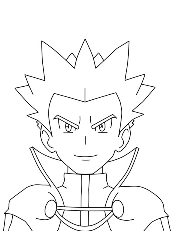 Lance (Pokémon) Desenho para Colorir Lance (Pokémon) Desenho para Colorir